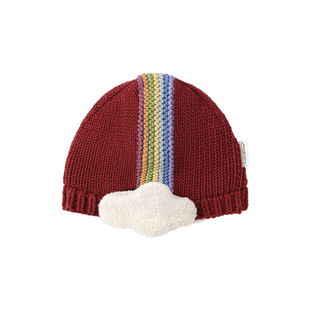 【清仓】babylove婴儿针织帽冬季保暖帽子宝宝加厚帽子毛线护耳帽