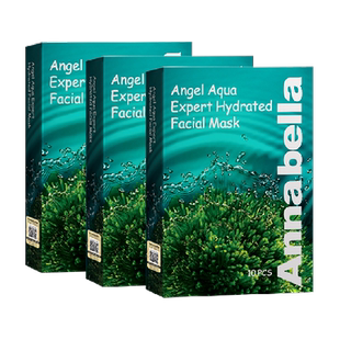 ANNABELLA安娜贝拉泰国补水抗衰玻尿酸保湿海藻面膜30片女男专用