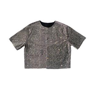 儿童架子鼓演出服男童街舞潮服嘻哈套装时髦hiphop炸街爵士舞服装