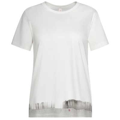 【艺术家联名】商场同款naivee纳薇水墨画合体棉短袖T恤女