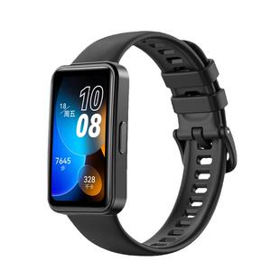 适用华为手环10/9/8表带纯色液态硅胶原装同款材质替换华为手环7腕带尼龙band11代智能运动11pro男女编织配件