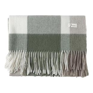 玖慕纯羊毛围巾女秋冬披肩加厚保暖红围脖生日新年礼物冬天送女生