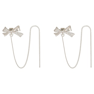 Clove 仙女蝴蝶结耳机夹金银色耳环二代适用华为freeclip蓝牙耳机