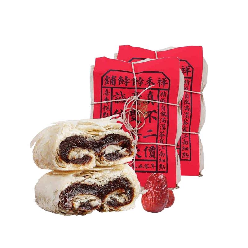 祥禾天津特产枣泥卷250g*2盒
