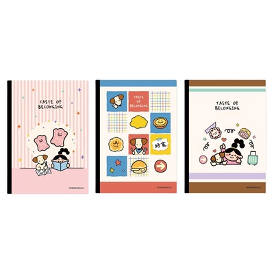 晨光 城市寻味 B5无线装订本178x249mm速滑纸8mm横线内芯40页MAS学生笔记本纸张本册本子WX0074文具