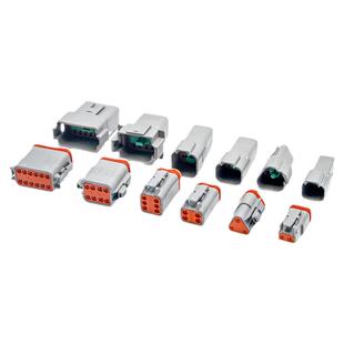 联芯电气汽车接插件DT06-2S 防水连接器DT04-2P 公母对接线束插头