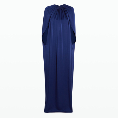气质优雅长裙藏青色晚礼服裙