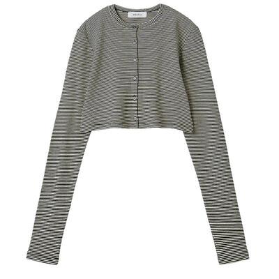 Mila Owen26春夏新品简约短款长袖纽扣圆领开衫外套09WCD261147