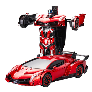 手势感应变形声控遥控汽车金刚四驱车大黄蜂机器人儿童男孩玩具车