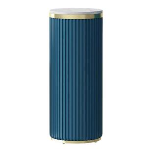 新款网红岩板花架落地式轻奢客厅家用装饰电视旁圆形花架子置物架