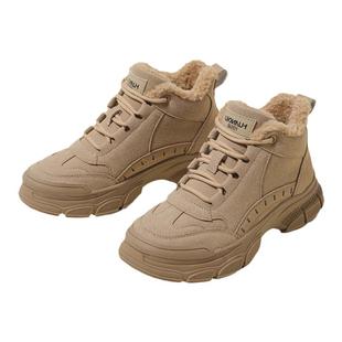 环球保暖雪地靴女款2025新款冬季加绒加厚防滑马丁靴女冬棉鞋短靴