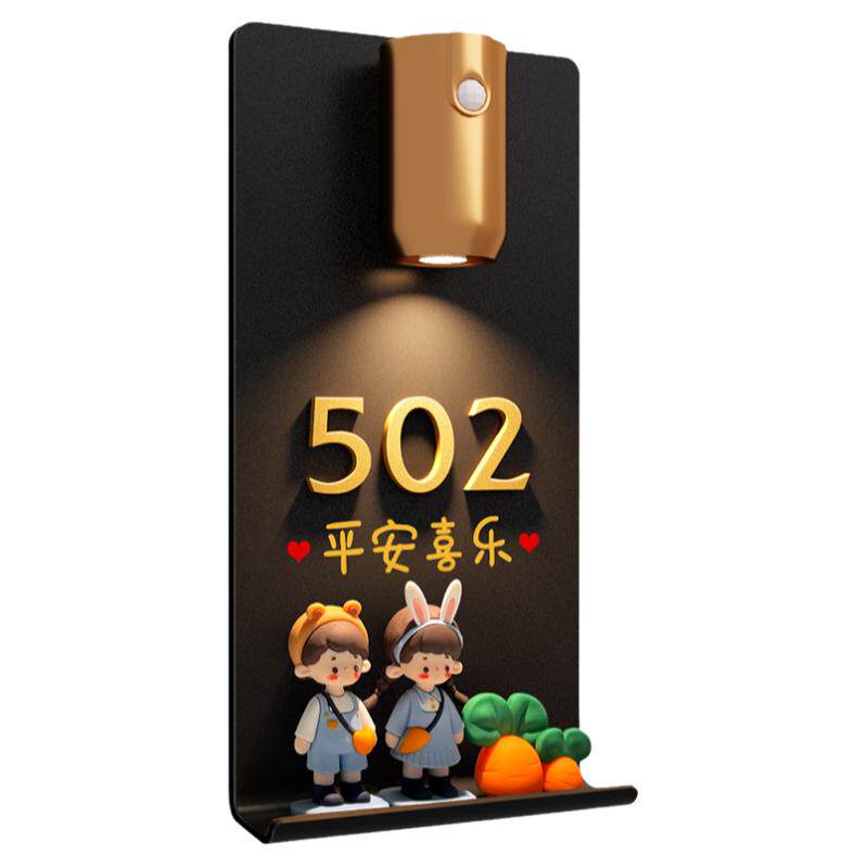 亚克力卡通玩偶门牌定制