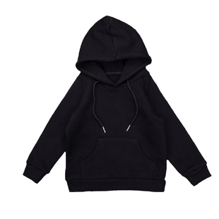 2022春秋款新款中大童纯白色男童女童连帽卫衣长袖纯棉上衣包邮潮