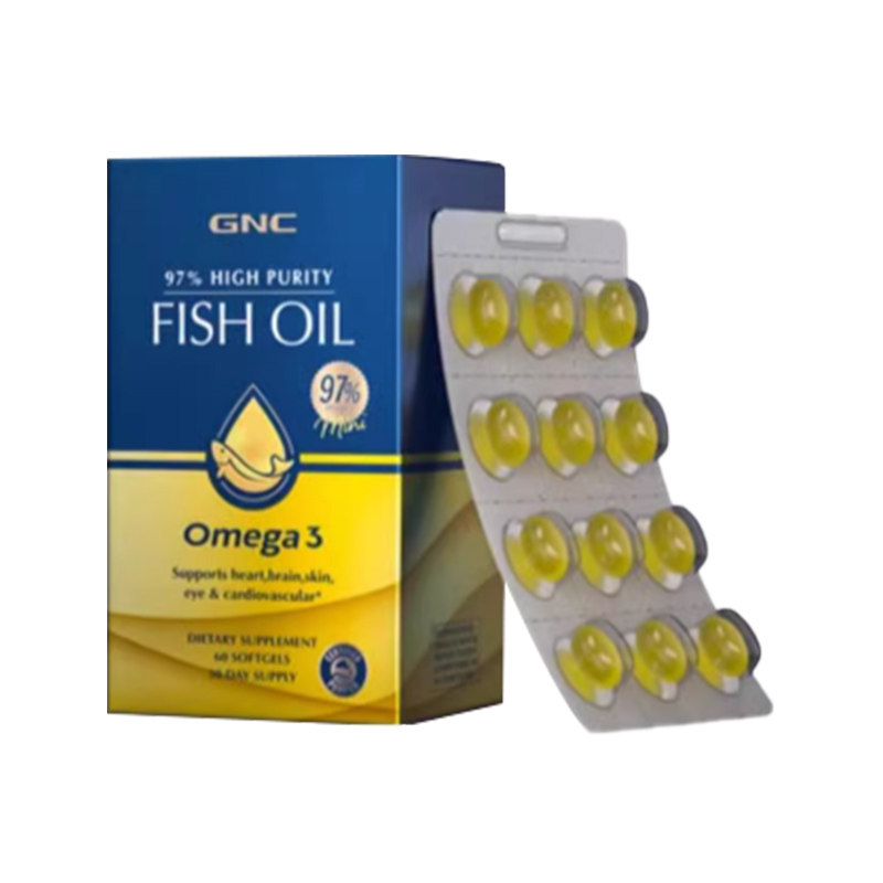 GNC皇冠97鱼油epa高纯度深海鱼油dha软胶囊omega3官方旗舰店正品