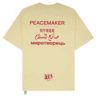 PEACEMAKER OAMC® 25秋冬 军事风时装宽松和平缔造者印花短袖T恤