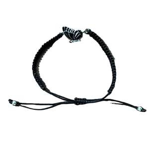 编织蝴蝶手链黑白情侣闺蜜手绳小众百搭可调节手链甜美ins风手饰