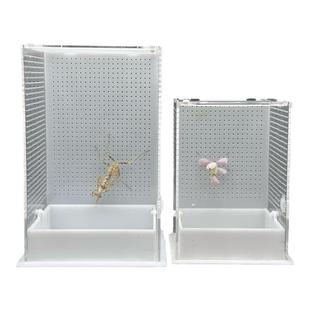 螳螂饲养盒磁吸开门造景活体昆虫树蛙爬虫鸣虫跳蛛宠物饲养箱网箱