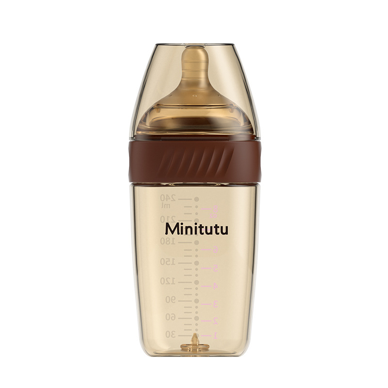 Minitutu奶瓶0-3-6个月PPSU感温