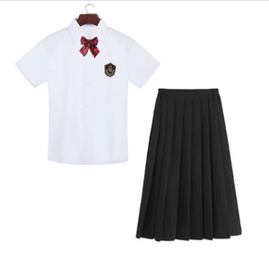 六年级毕业班服套装中学生朗诵合唱演出服高中生校服夏季短裙短裤