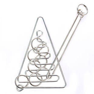 高难度解环九曲环学校学生挑战智商智力九连环玩具蛇塔环迷宫环