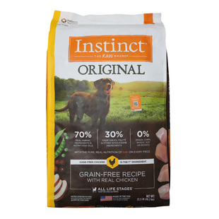 雌毛球-好狗粮 美国百利无谷鸡肉全犬22.5磅成犬幼犬天然本能狗粮