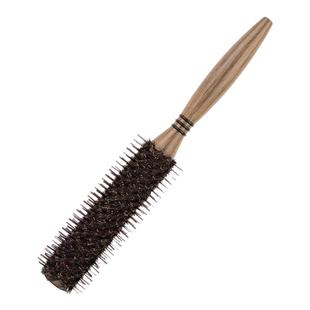 卷发梳子女猪鬃毛滚梳倒毛梳内扣吹头发造型梳发廊专业圆筒卷梳男