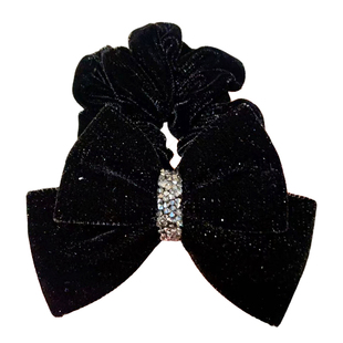 9.20韩国东大门baket发饰细闪满天星砂糖钻丝绒蝴蝶结大肠发圈