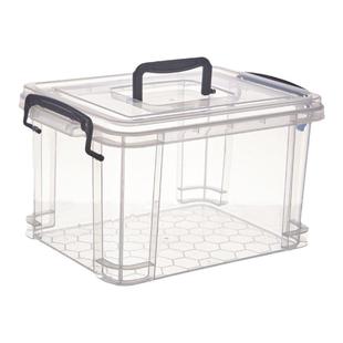 透明收纳盒储物箱迷你玩具整理盒简约家用大号药箱杂物收纳书籍箱