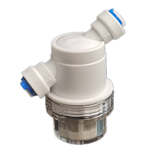 净水PE管2分直通快接前置过滤器3分PP棉不锈钢网过滤纯水机保护器