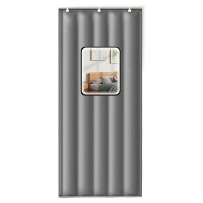 【磁铁自吸棉门帘】保暖防风商用