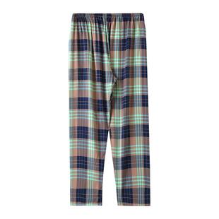 新款男士可外穿家居裤棉绸直筒裤宽松舒适轻薄百搭沙滩裤绵绸裤子