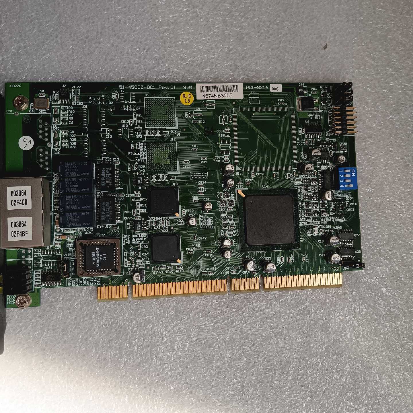 PCI-8214 REV.C1 2个网卡口 PCI-82