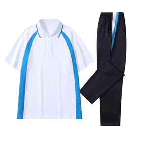 顺德区高中生校服职业中学生校服裤夏装运动服套装佛山市容桂开学