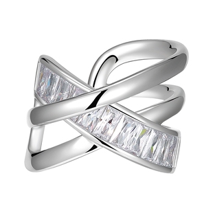 CAROMAY交织几何C字耳夹女无耳洞单只耳骨夹韩国网红气质个性耳饰