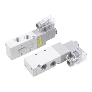 气阀电磁阀4v310-10换向阀24VDC气动控制阀220v二位五通电子阀12V