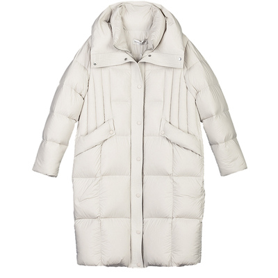 诗梦女装冬季长款大翻领羽绒服