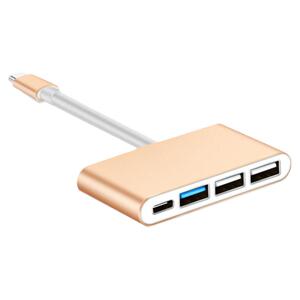 苹果macbook集线带充电鼠标拓展