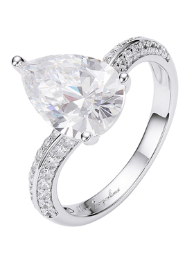 NJJewelry水滴弧线戒指