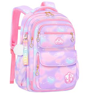 小学生减重书包三到六减负护脊1儿童一年级幼儿园3女孩轻便4女童6