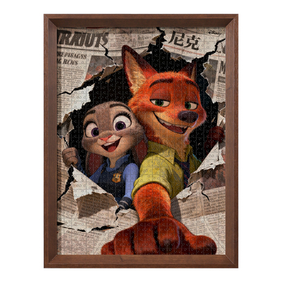 实木拼图框装裱框1000片500相框