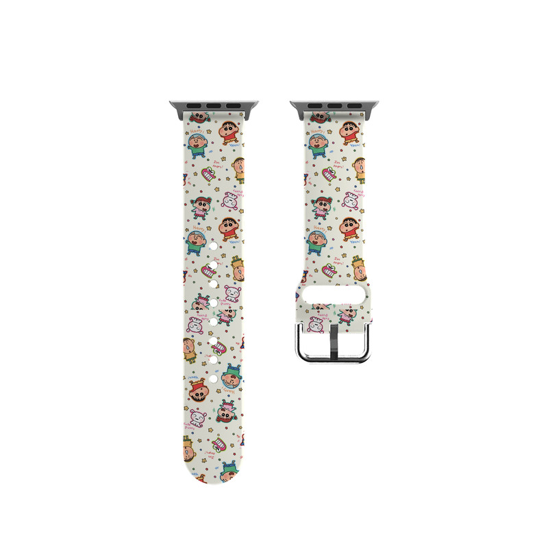 爱心碎花适用苹果手表表带Appleiwatchs11/10/SE不锈钢TPUs9/8/7