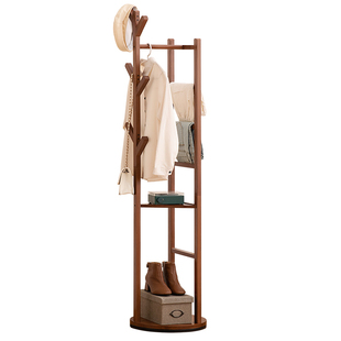 旋转衣帽架子落地挂衣架卧室床尾晚上放衣服神器2025新款简易置物