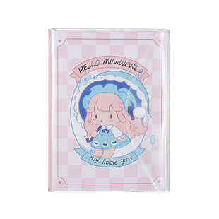 齐心迷你世界手账本软壳透明笔记本子随身本小学生本子可爱超萌少女心ins小清新文艺精致流沙手帐本女生网红