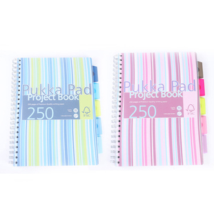 Pukka Pad超大螺旋笔记本子横线记录本A4A5软壳考研大学生加厚线圈本多功能简约加厚商务会议记事本