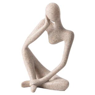 态生活 创意人物小摆件高档酒柜电视柜雕塑ins北欧玄关客厅装饰品