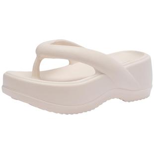 热风厚底人字拖女鞋2025年夏季新款增高休闲凉拖外穿凉鞋沙滩鞋子