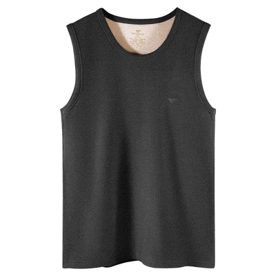 七匹狼蚕丝发热德绒兔毛保暖背心