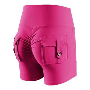 2026年新品工装短裤蜜桃臀健身裤女弹力瑜伽裤速干提臀紧身裤夏季