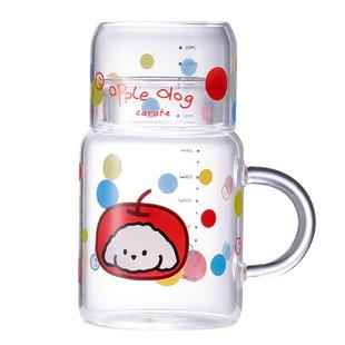 卡罗特高硼硅玻璃杯女生水杯高颜值新款家用冷水壶办公室带盖杯子