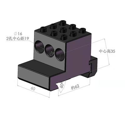 西力山崎斯堪尼亚数控内孔镗孔圆正反方排刀机车床燕尾槽刀座刀架